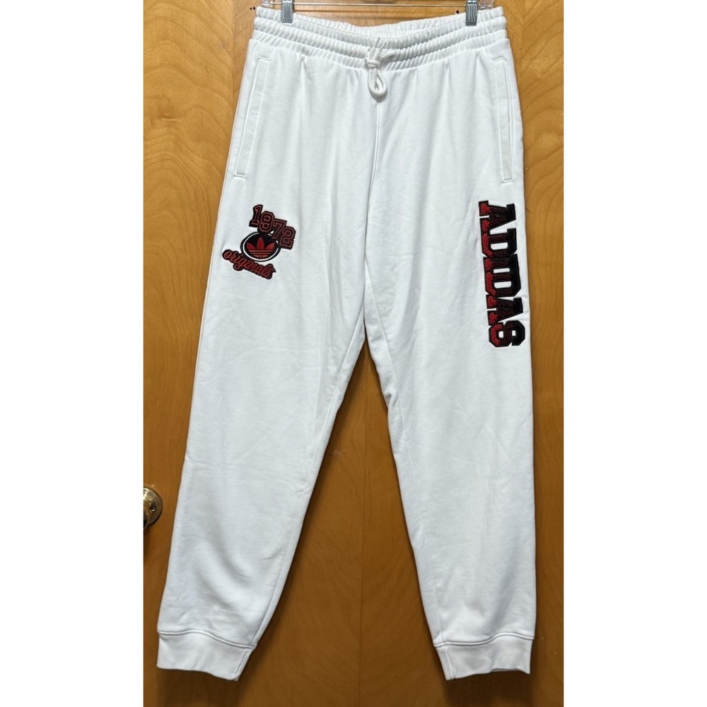 Adidas Collegiate Inspired Classic Sweatpants Soft Midweight Fleece Pockets Sz M